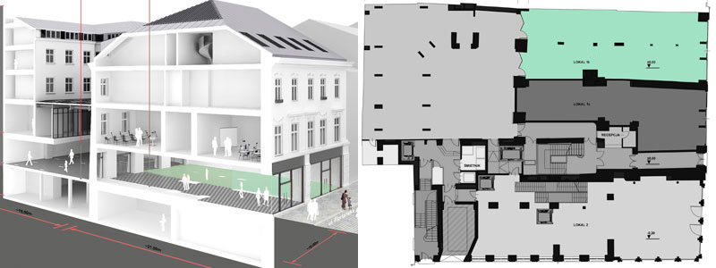 lokal 1b - powierzchnia 200 m lokal 1b - powierzchnia 200 m